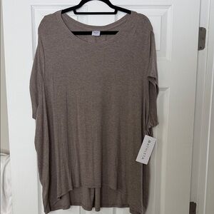 Athleta Women's Taupe Short Sleeve Tee